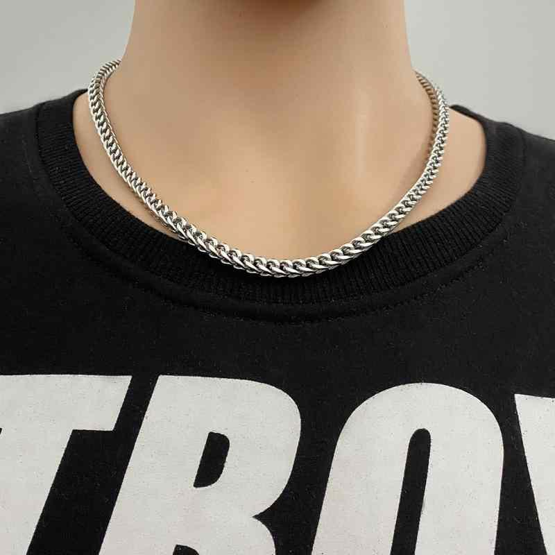 ネックレス 男女兼用 チタン製 チョーカー ステンレス 幾何学模様 ファッション アクセサリー スタイリ..