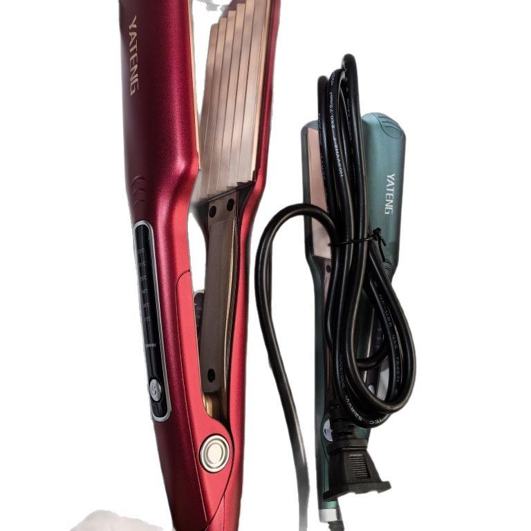 ヘアアイロン レディース カール ストレート 2way ウェーブ 3連 旅行用 持ち運び