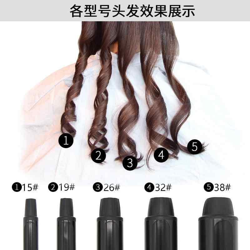 ヘアアイロン レディース 大径バレル 前髪 コテ 2way カール ストレート 16mm 19mm 26mm 32mm 38mm ブラック