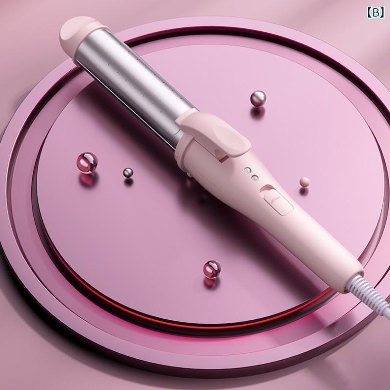 ヘアアイロン 大波 カール ストレート 2way 交流式 21mm-30mm 電気石セラミック 海外対応 旅行用 持ち運び 3