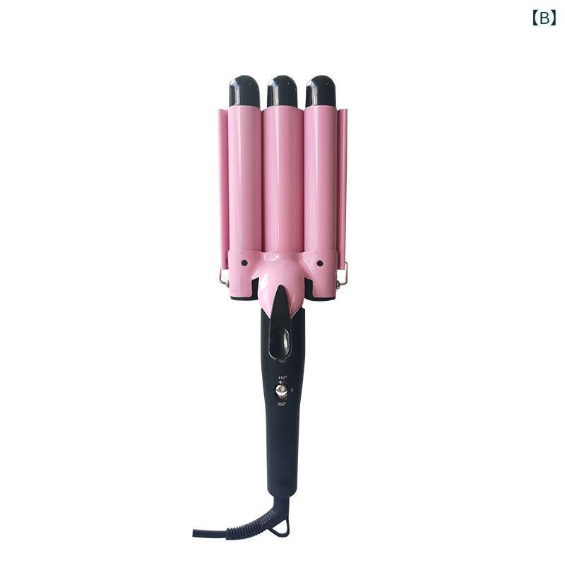 ヘアアイロン レディース カール ウェーブ 16mm 20mm 水波巻き 3連 バレル 海外対応