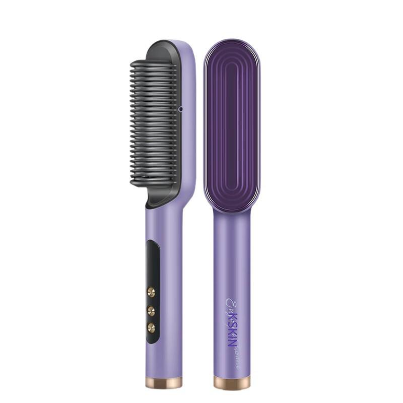 ヘアブラシ ストレート カール 2way マイナスイオン ダメージ軽減 静電気防止 スタイリング 時短 旅行 携帯