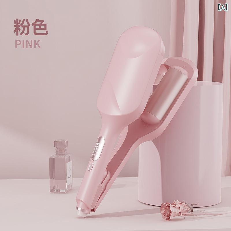 ヘアアイロン レディース 大波 カール コテ 巻き髪 31mm チタン 電気石 コーティング