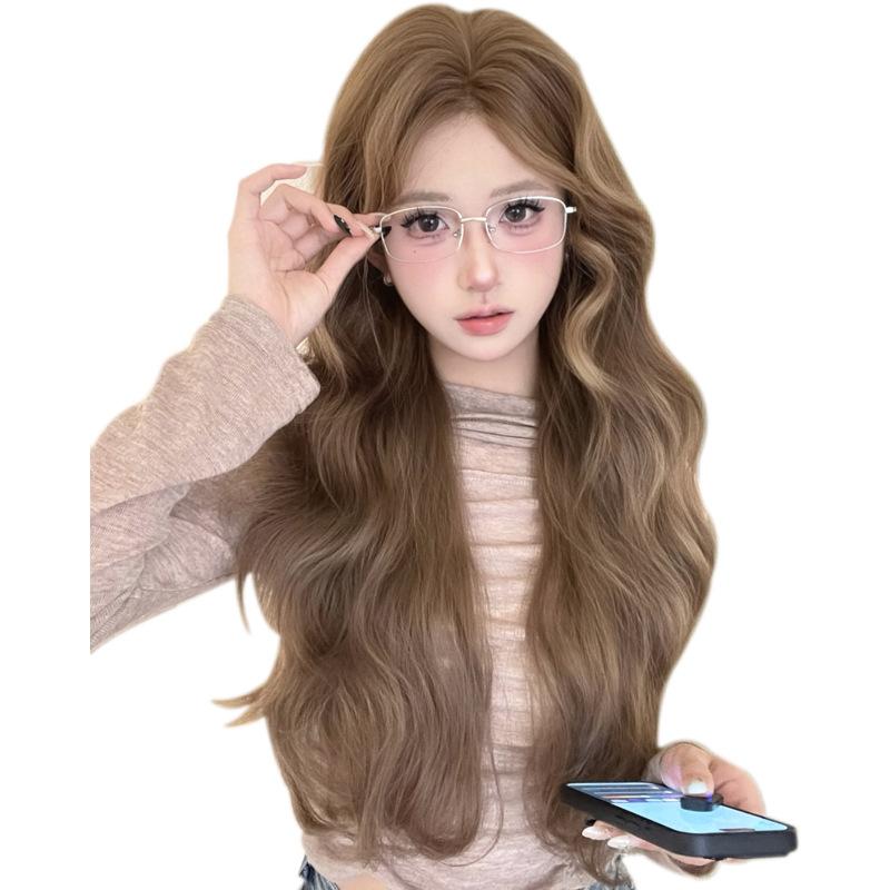 ウィッグ レディース 女性用 自然 長い巻き髪 フルウィッグ セミロング レース アッシュ 春夏 デート コスプレ イメチェン
