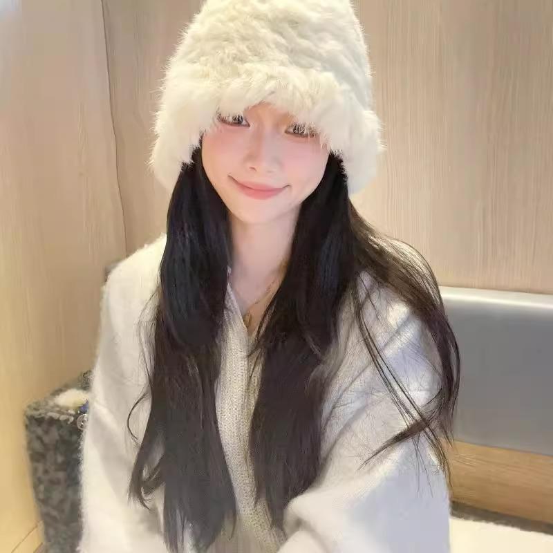 帽子 レディース 付け毛付き帽子 カール ストレート 全頭かつら 女性用 秋冬 暖かい ニット帽 小顔効果 防寒