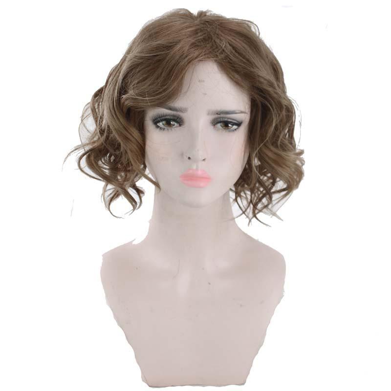 ウィッグ レディース ファッションウィッグ ショート ボブ ミディアム 女性用 かつら 耐熱 斜め前髪 小顔効果 イメチェン アッシュ