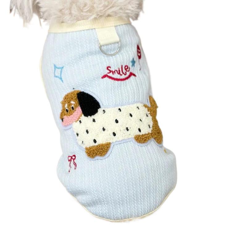 犬服 ドッグウェア 春夏 かわいい 小型犬 胴輪 ハーネス リード付き ワンピース ペット服 お散歩 快適 ..