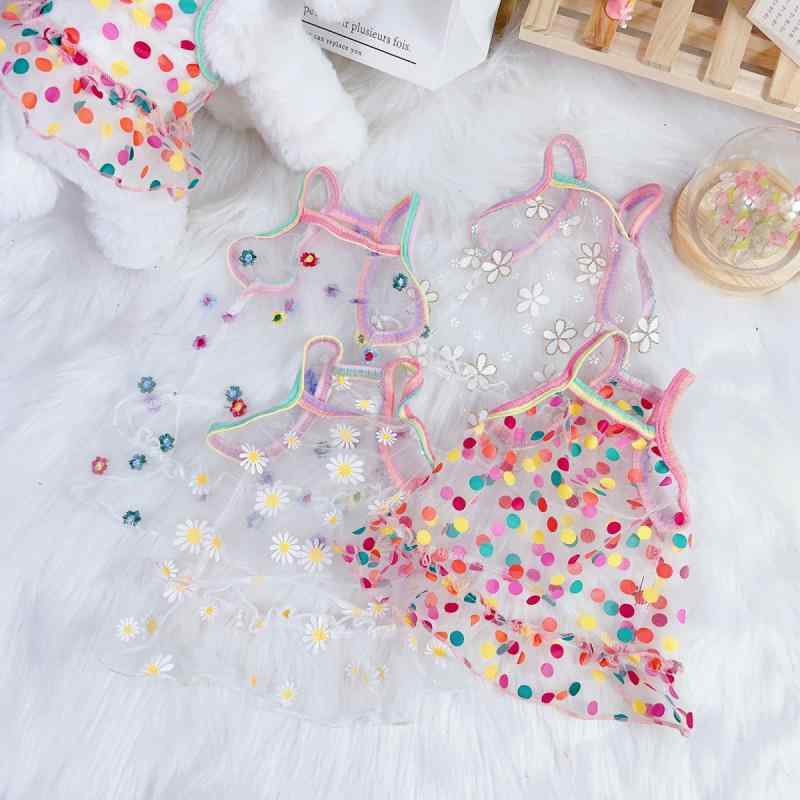 犬服 ドッグウェア ワンピース 春夏 小型犬 中型犬 ペット服 かわいい チュールスカート キャミソール 抜け毛対策 お散歩 お出かけ XS S M L XL XXL