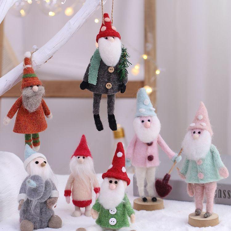 クリスマス 飾り ギフト シーン デコレーション 花輪 サンタクロース 赤い帽子 サンタクロース オーナ..