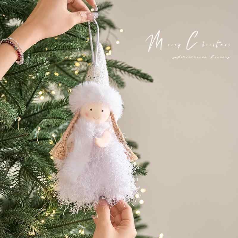 クリスマス オーナメント 天使人形 クリスマスツリー デコレーション 飾り付け ヨーロピアン クリスマスガール(x2)