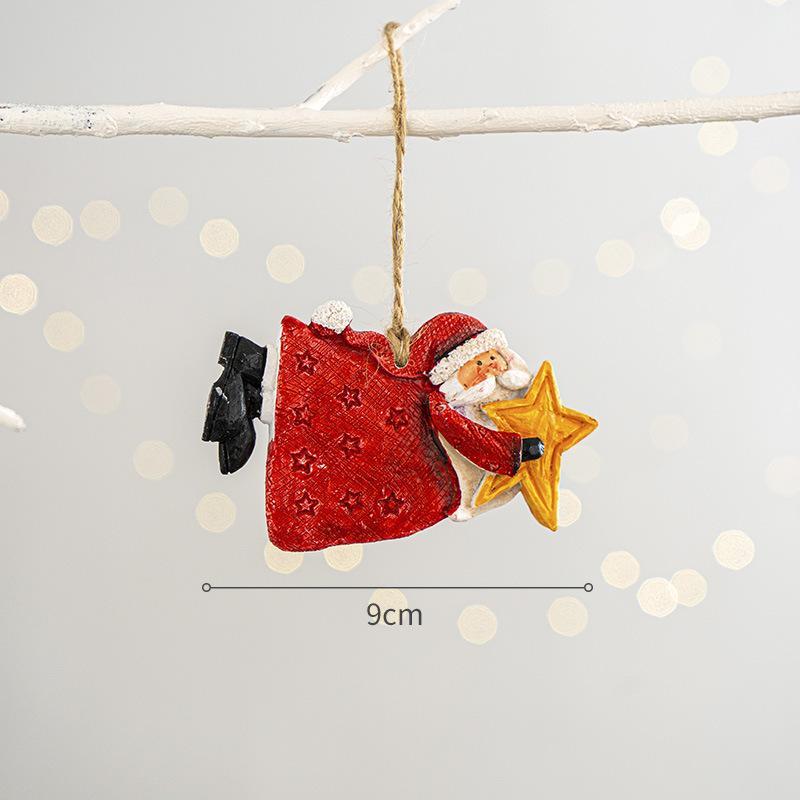 クリスマスツリー デコレーション オーナメント レトロ 田園風 星 ハート サンタクロース