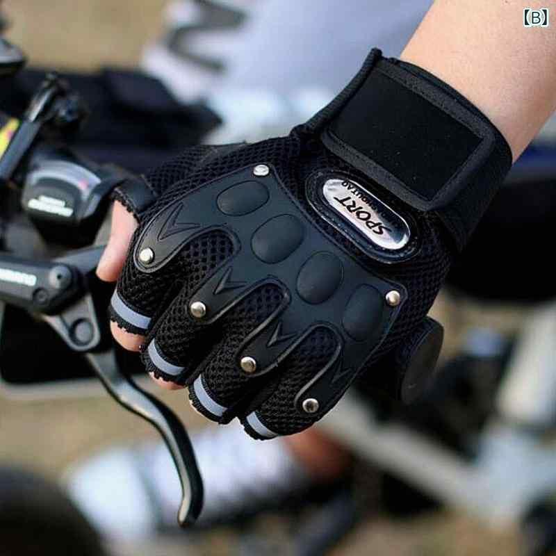 手袋 男性用 春夏秋 サイクルグローブ 通気性 耐摩耗 滑り止め アウトドア スポーツ バイク オートバイ 手袋 ポリエステル ファッション 赤色 黒色 青色 3