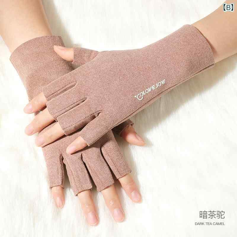 手袋 レディース 冬用手袋 防寒 グローブ スマートフォン対応 指なし手袋 ミトン ...