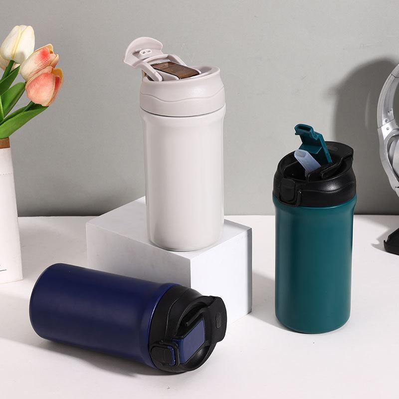 水筒 マグボトル コーヒーカップ ステンレス 保温 保冷 男女兼用 学生 500ml ブラック ホワイト ネイビ..