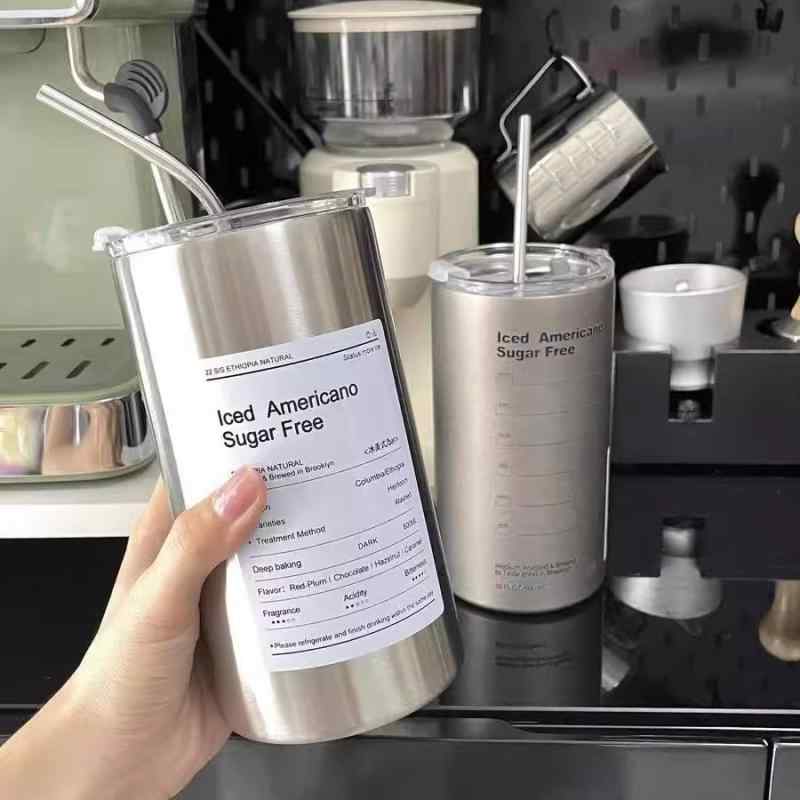 水筒 ステンレス コーヒー 水筒 大容量 携帯用 ホーム オフィス アウトドア 保温 保冷 320ml ダークグレー