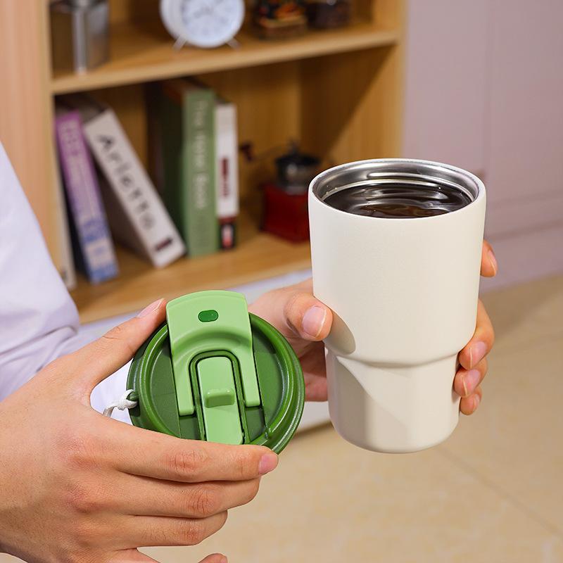 タンブラー レディース メンズ 316ステンレス鋼製 蓋付き ストロー付き 保温 保冷 コーヒー 持ち運び ..