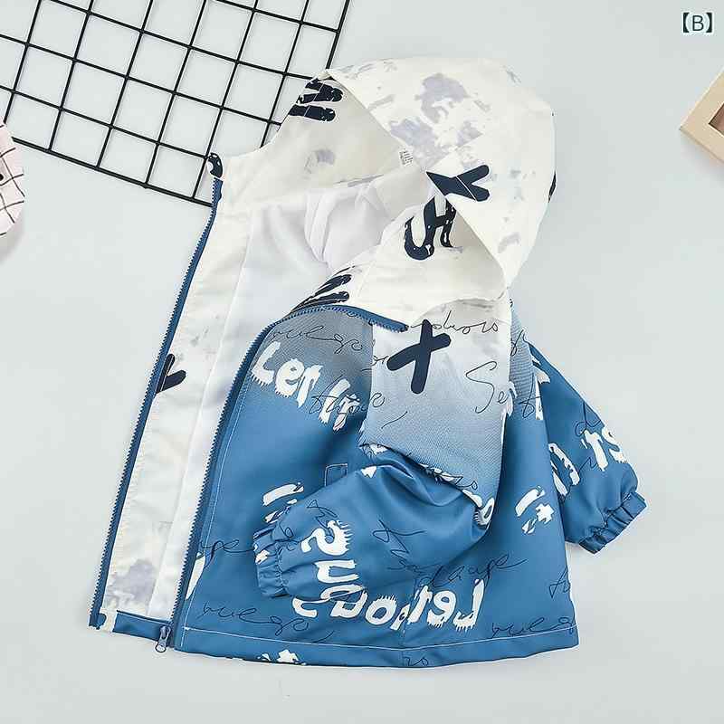 子供用 ジャケット 男の子 アウター 春物 スポーツウェア ウインドブレーカー グラデーション ポリエステル ブラック ブルー 110 120 130 140 150 160 170