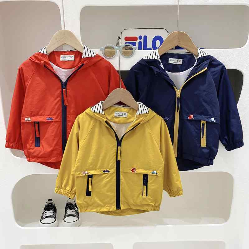 子供服 ジャケット 春秋 中小童 男の子 防風 アウター ジャンパー ブルゾン 長袖 80 90 100 110 120 13..