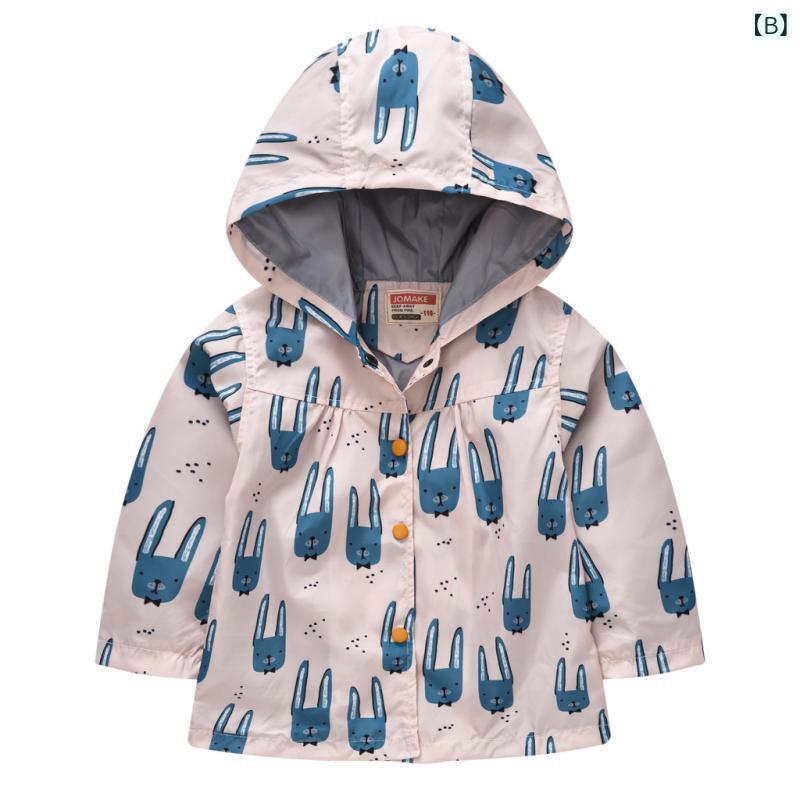 シャドーテールの子供服 アウター 女の子 春秋 キッズ ウインドブレーカー フード付き ファッション プリント カジュアル ジャケット トップス 90 100 110 120｜アングル2