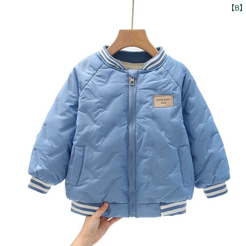 子供服 アウター 男の子 女の子 中綿入り 野球服 ジャケット 裏起毛 厚手 防寒 秋冬 スポーティー カジュアル