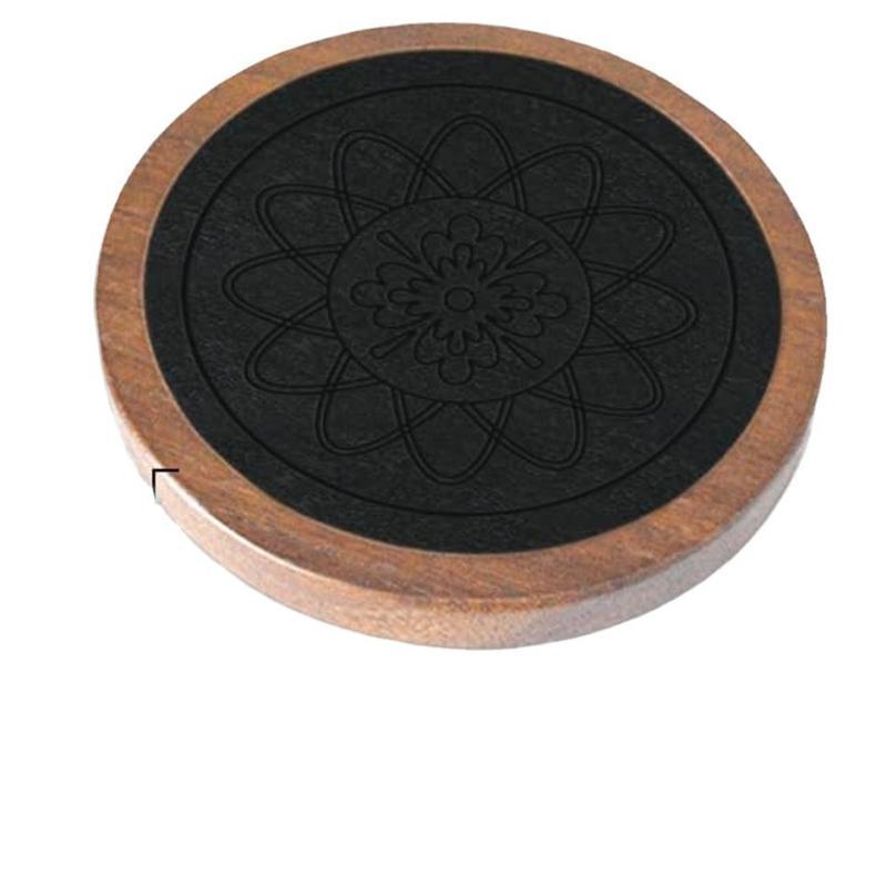 コースター 木製 吸水 滑り止め 茶托 円形 無地 ミルク コーヒー 飲料 グラス 断熱 シンプル