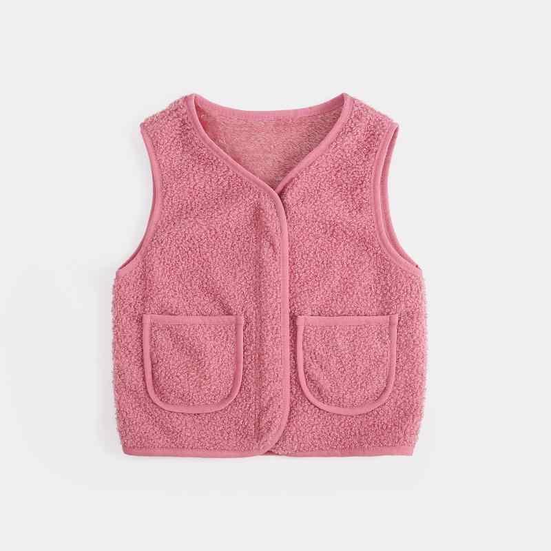 子供服 ベスト 秋冬 女の子 男の子 ボア フリース 厚手 両面フリース あったか 防寒 チョッキ アウター