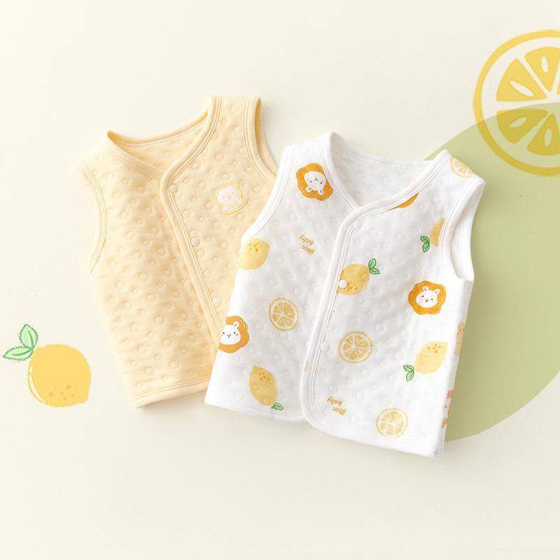 ベビー キッズ ベスト 中綿入り あったか コットン 100％ 防寒 幼児 子供服 男女兼用 かわいい アニマ..