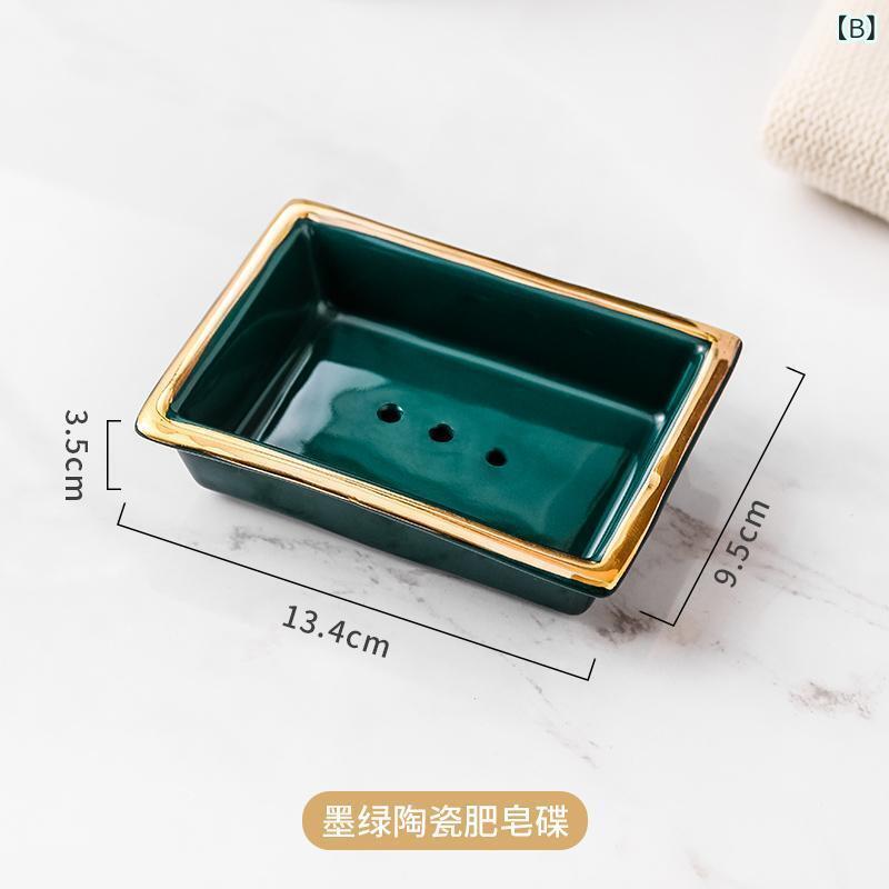 歯ブラシスタンド 洗面所収納 壁掛け式 ステンレス製 歯ブラシホルダー ソープディッシュ 水切り 大容量 墨緑色 ホワイト セラミック 小物置き 珪藻土トレー