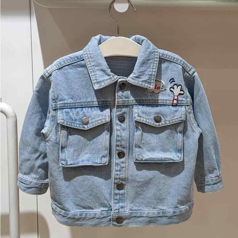子供服 Gジャン デニムジャケット 春秋 男の子 ベビー キッズ アウター トップス 綿100% かわいい カジュアル 保育園 幼稚園 お出かけ