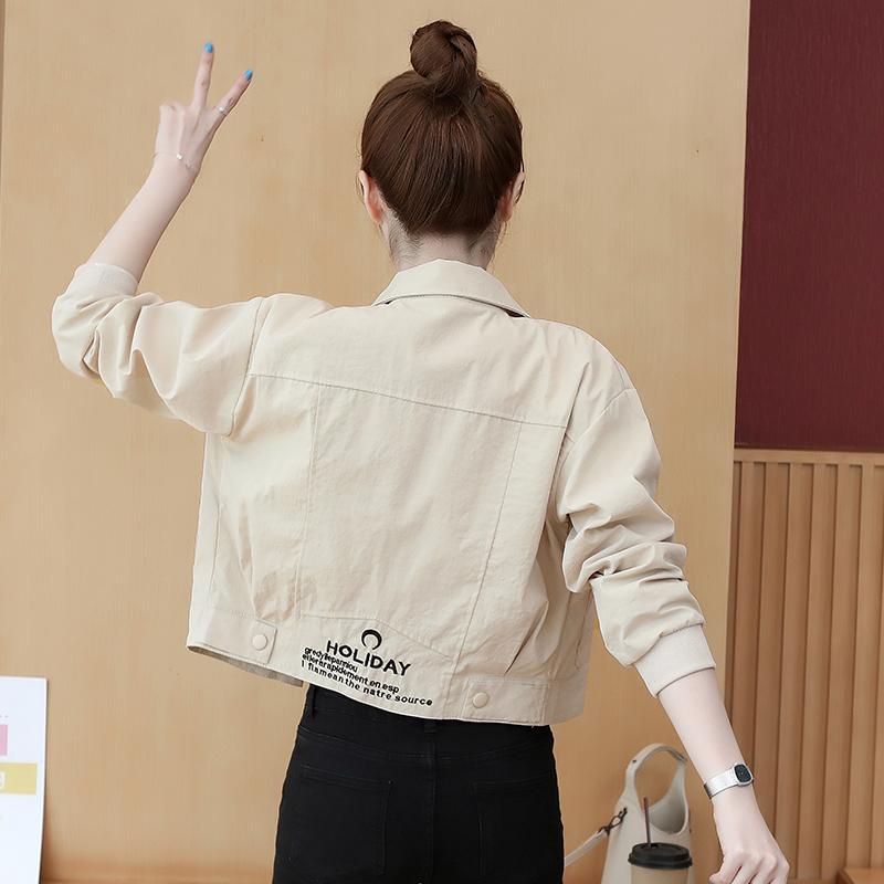 ジャケット レディース 小柄 春秋服 韓国 ファッション BFスタイル 野球服 ジャンパー アウター 普段使い かわいい ゆったり ショート丈 トップス 接触冷感 伸縮性 再生繊維