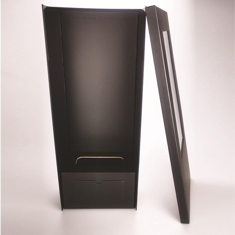 花 ギフトボックス 折りたたみ式 バラ 用 フラワーボックス 窓付き ラッピング プレゼント 高級感