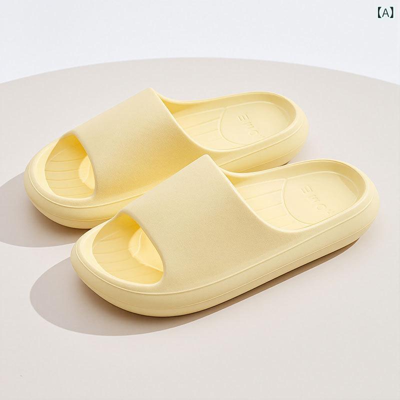 サンダル レディース メンズ ルームシューズ スリッパ 厚底 EVA 室内 履き 滑り止め バス スリッパ チ..