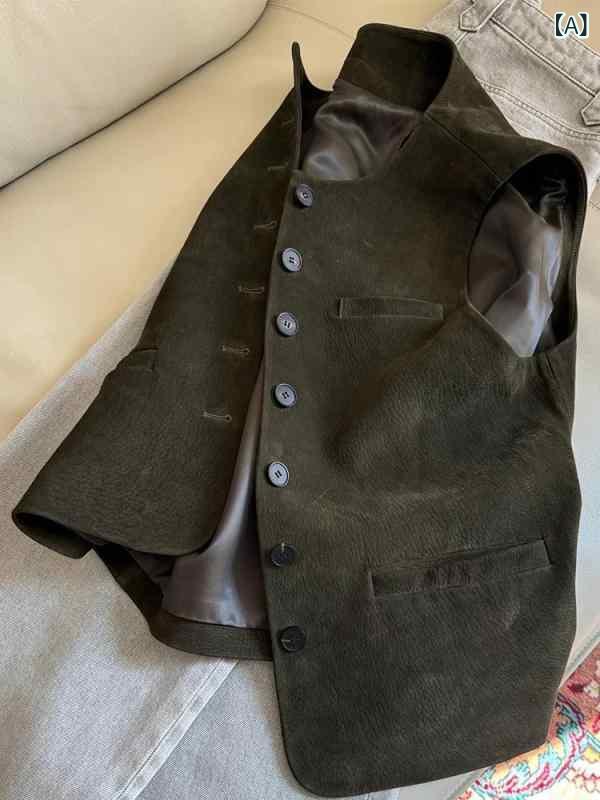 ベスト レディース レトロ かわいい 普段使い ラウンドネック ポケット ポリエステル 無地 ゆったり 韓国風 カジュアル トップス ノースリーブ アウター