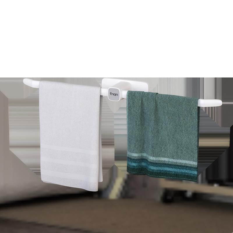 タオル掛け ラック 穴あけ不要 トイレ 浴室 物干し 突っ張り棒 洗面所 おしゃれ アイボリー ホワイト ..