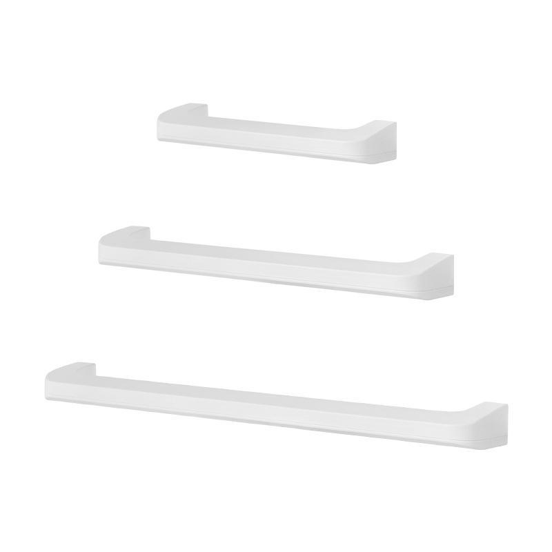 タオルハンガー 浴室用 ショートサイズ ホワイト タオル掛け 壁掛け 穴あけ不要 賃貸OK 防カビ 防錆 プ..