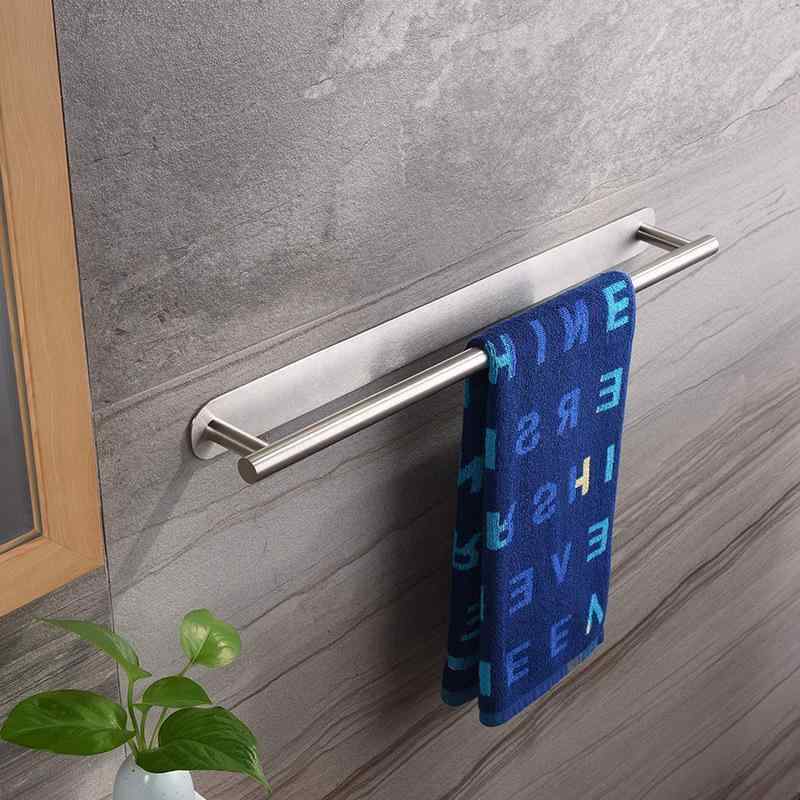 タオルハンガー 304ステンレス タオル掛け 壁掛け 浴室 洗面所 キッチン タオルバー シングル 省スペー..