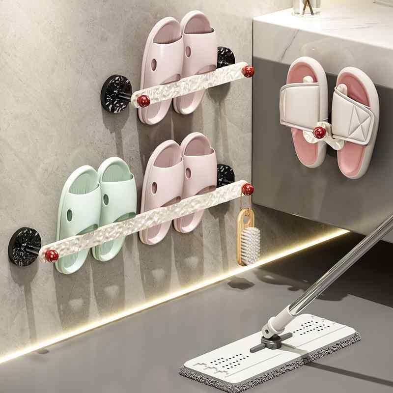 シューズラック 浴室用 ドア掛け式 壁掛け式 30cm 50cm 70cm 水切り 傘立て 整理