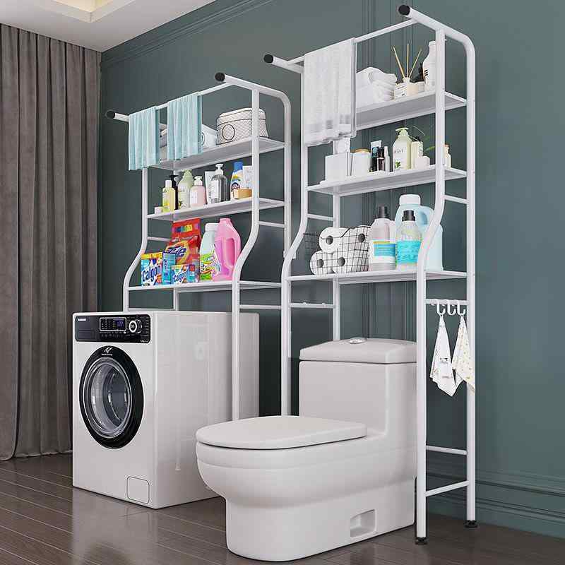 トイレ収納 浴室収納 壁掛け式 トイレラック 洗濯機ラック ランドリーラック 洗面所収納 3段 鉄製 シン..