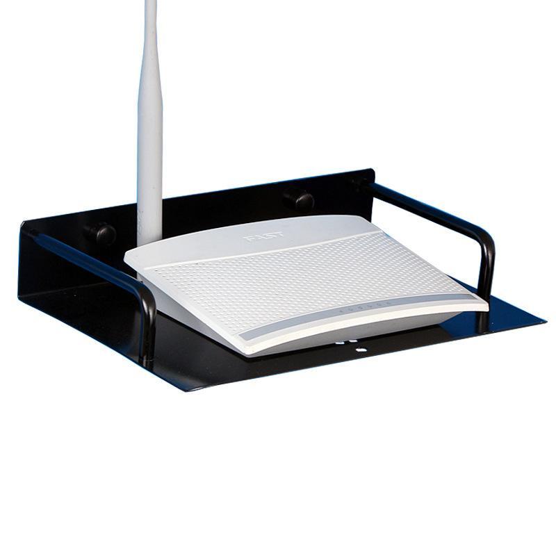 テレビ台 壁掛け 棚 スペースアルミ ルーター収納 ラック ブラック AVラック 飾り棚