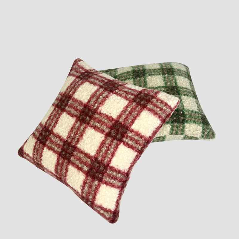 クッションカバー クッション 45×45cm 格子柄 ストライプ 幾何学模様 ポリエステル PP綿 ソファ ベッド..