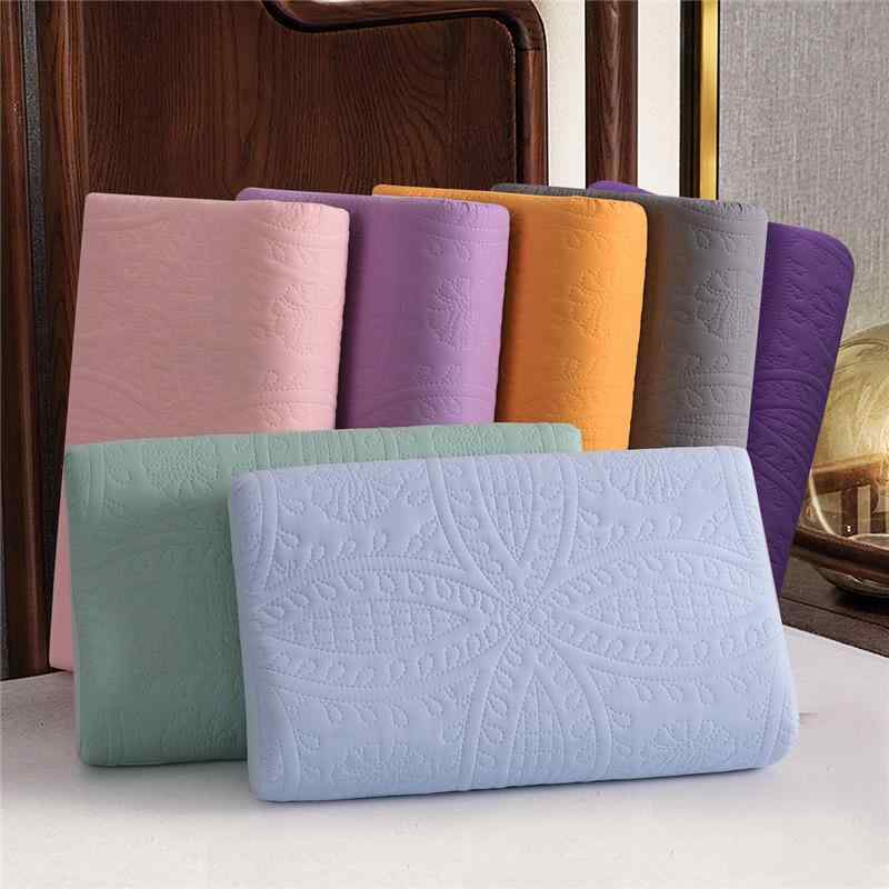 Rakuten - 枕カバー 子供用 防水 枕パッド ゴム枕 メモリー枕 50*30cm 55*35cm 60*35cm 60*40cm ピンク系 イエロー グレー ブルー グリーン パープル ネイビー 現代風