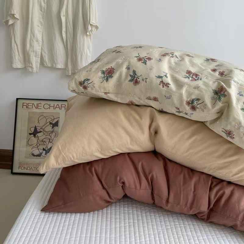 Pillow Cases - 枕カバー シングル 纯棉 全棉 コットン 48×74cm 花柄 小花柄 かわいい 接触冷感 吸湿性 通気性
