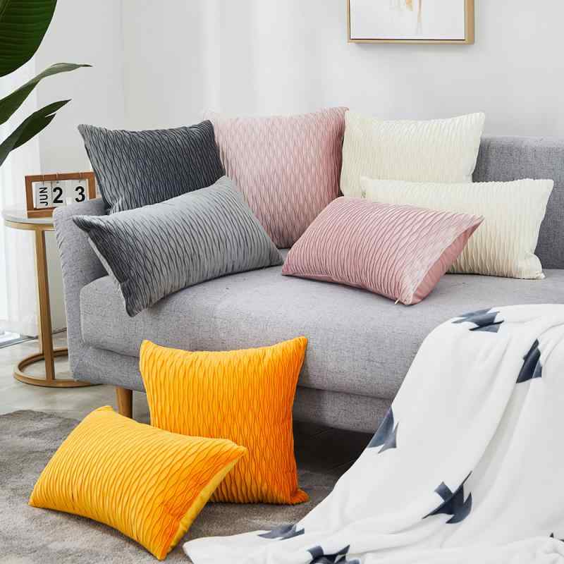クッションカバー ベロア 無地 モダン シンプル おしゃれ 45×45cm ワインレッド ブルーグリーン ネイビー ライトピンク オフホワイト ブラック ターコイズ グレー イエロー パープル カーキ オレンジ 抱き