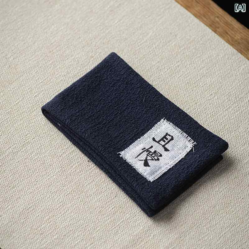 茶巾 加厚 吸水 ティーマット 麻布 禅意 茶道具 古麻色 7色