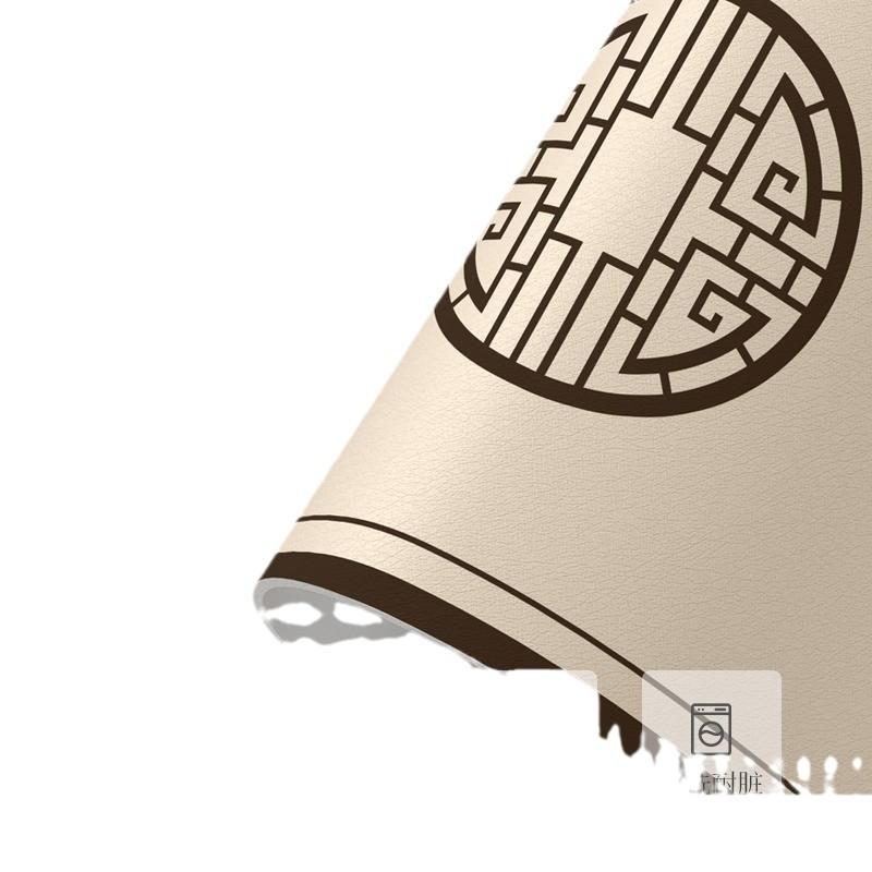 ランチョンマット 新中式 扇形 ホーム レストラン用 防水 防油 断熱 高級感 和柄 花柄 レザー 食器マット