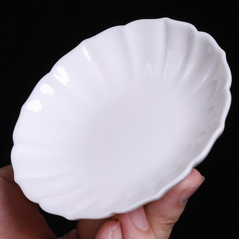 茶托 白磁 湯呑み ミニサイズ 茶道 �