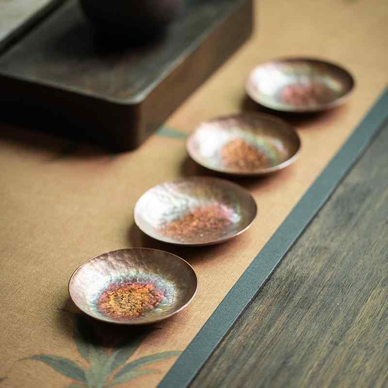 茶道 茶托 茶道具 紫銅製 香炉灰 皿 香道 古典