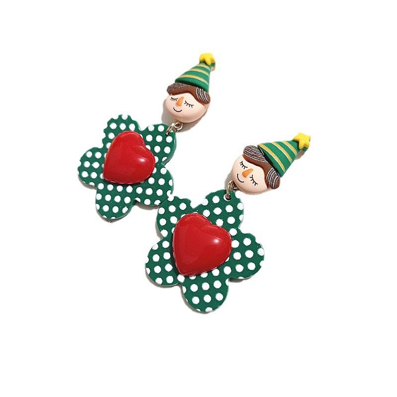 ピアス レディース かわいい 愛心 女の子 花びら アクリル 925シルバー 銀針 イヤリング カートゥーン ..