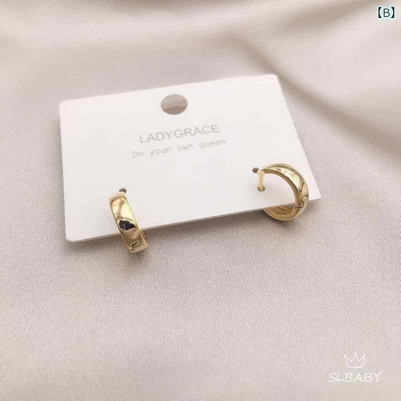 ピアス 男女兼用 イヤリング イヤーカフ シンプル ファッション アレルギー対応 電気メッキ加工 3