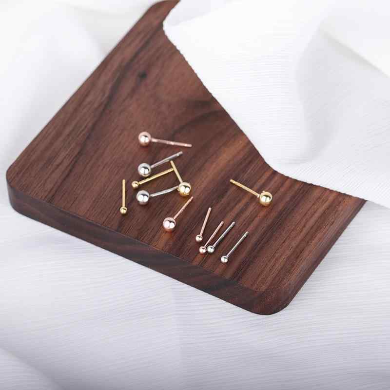 ピアス レディース 小さめ シルバー925 丸玉 スタッドピアス シンプル 養耳 2mm 3mm 4mm ゴールド ローズゴールド アレルギー対応